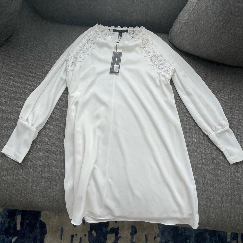 BCBG MAXAZRIA white “maja” dress